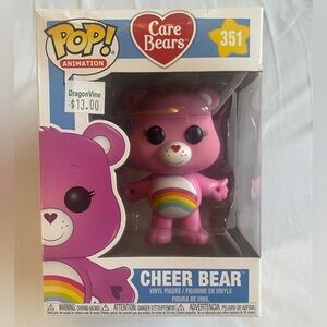 Funko Pop! Cheer Bear Figure - Pink with Rainbow
